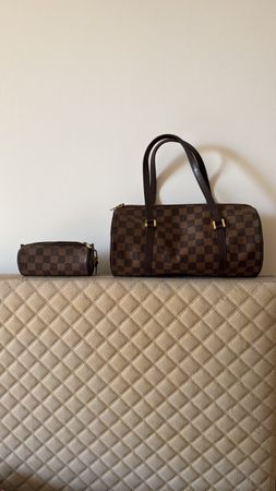 Louis Vuitton Papillon 30 Damier Ébène + Pochette assortie