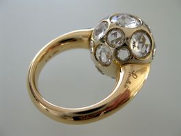 Bague Pomellato Harem - en Or Rose et Cristal de Roche.