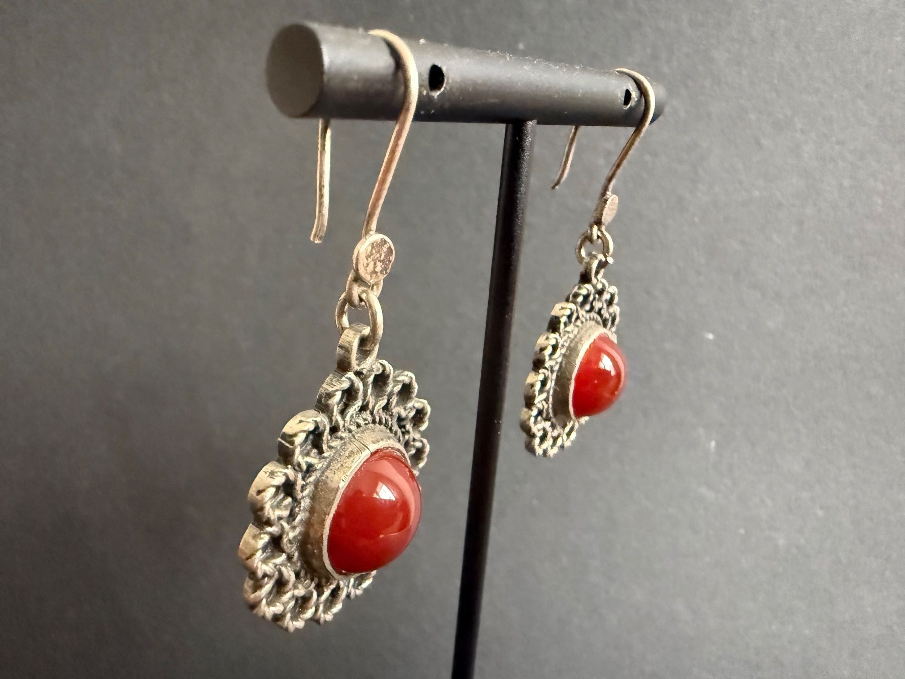 Orecchini pendenti & Orecchini a lobo: Vintage Silber Ohrringe mit Karneol 925 – Usato da Spiegel b. Bern venduto da Rogger72 2