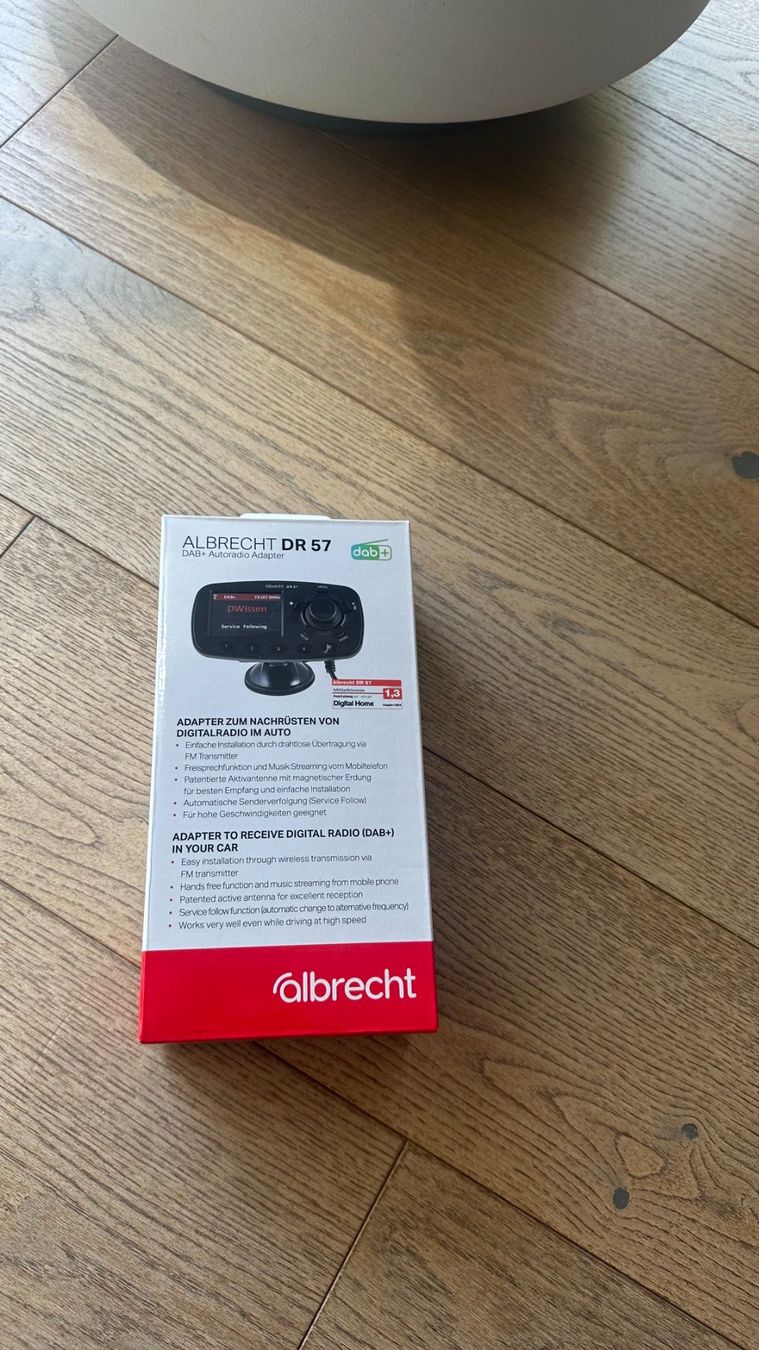 Unità & Adattatore: Albrecht DR 57 DAB Auto Adapter, neu, ungebraucht – Nuovo e nell'imballaggio originale da Belp venduto da Uljo 5
