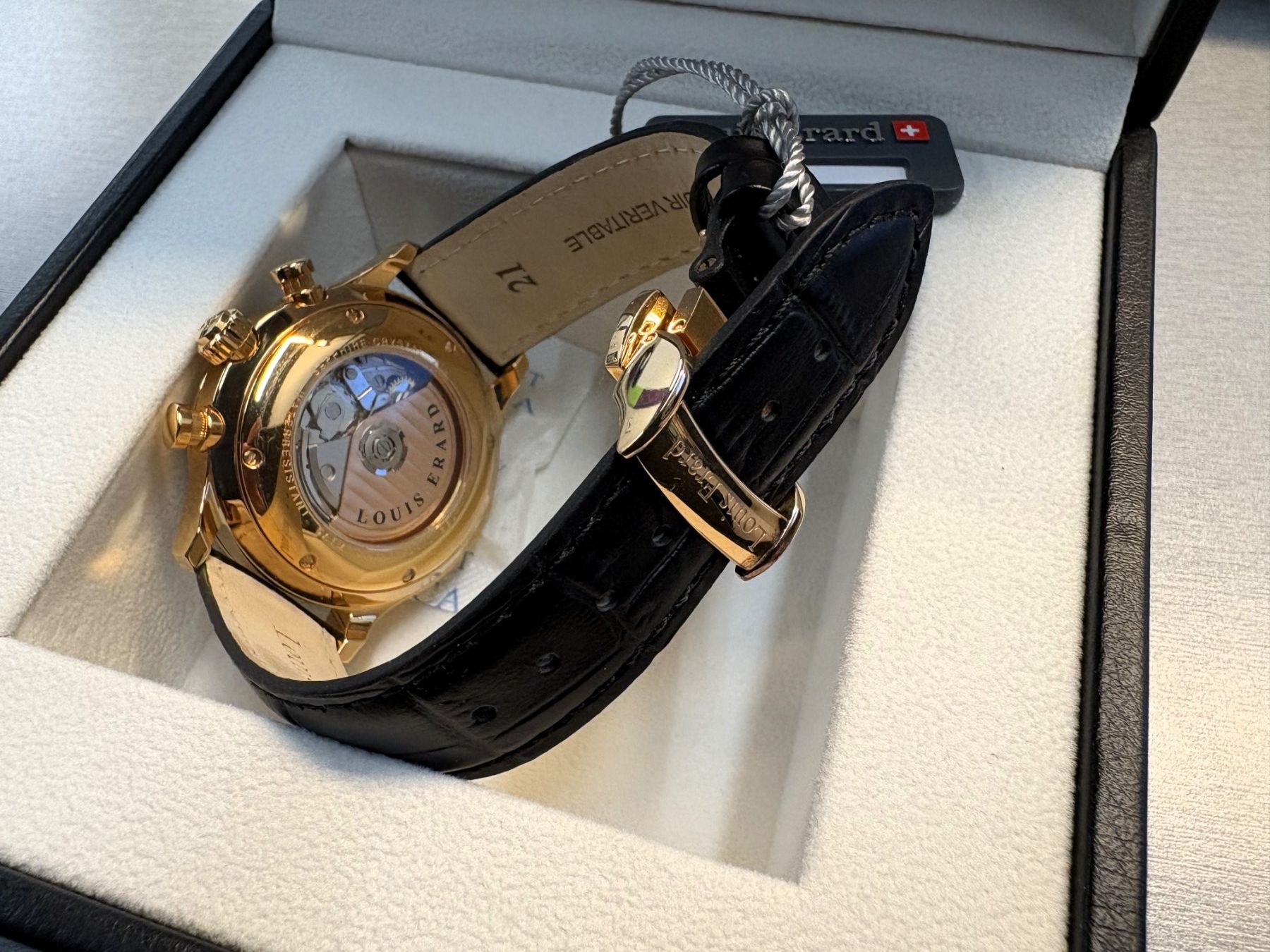 Louis Erard Uhren: Louis Erard 1931 Chronograph Black NEU – Neu und originalverpackt aus Triesen von Rnc1 6