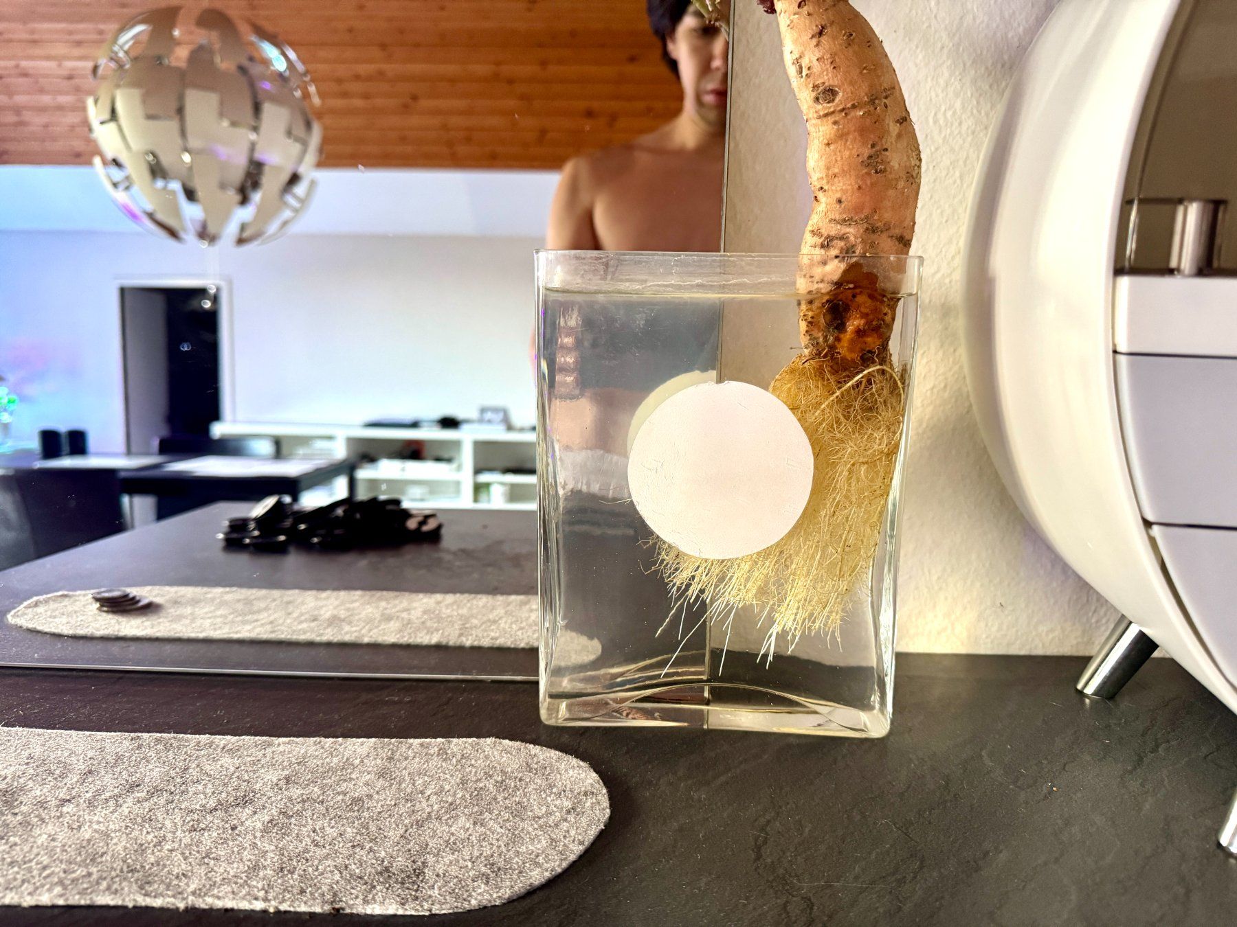 Vasen & Gefässe: flache moderne Vase – Gebraucht aus Schlieren von Edgar_k 3