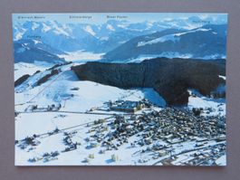 SCHÖNE ANSICHTSKARTE EINSIEDELN MIT SCHNEE, BERGE, WINTER