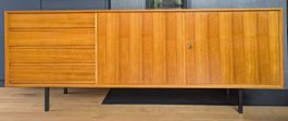 Schweizer Midcentury Sideboard aus Holz-Metall