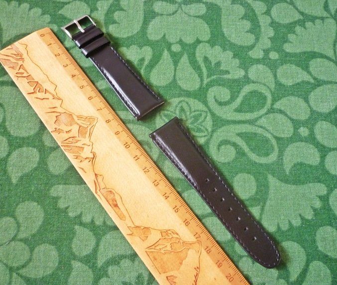 Montblanc Orologi: MONTBLANC Armband Leder 22mm schwarz – Usato da Adliswil venduto da di_hans 7