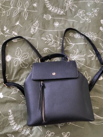 Schwarzer Damen-Rucksack (Kunstleder) – Chic & Praktisch