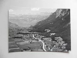 Ansichtskarte Karte Flums SG St.Gallen 1970 Flugansicht