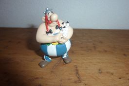 Figur,Obelix & Idefix, @1997, Plastoy, Goscinny & Uderzo