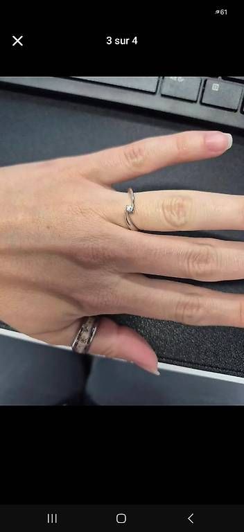 Bagues: Solitaire or blanc taille 52 – D'occasion à Broc par sab_n6rp 2