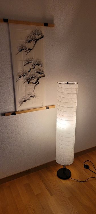 Schöne Lampe aus Reispapier