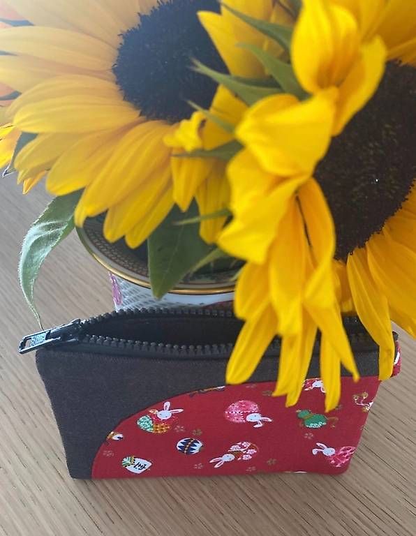 Borse: Baumwoll-Clutch mit Häschen-Motiv – Usato da Rotkreuz venduto da emi_dny8 1