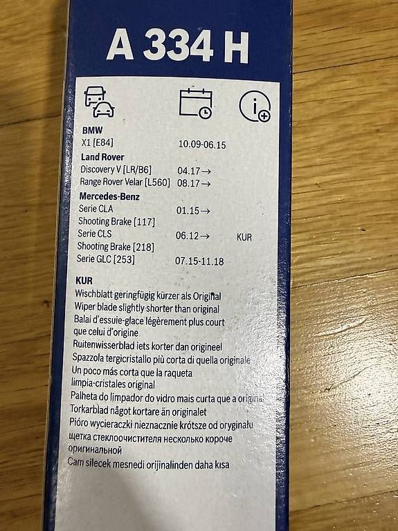 Alle Autoersatzteile: Bosch Scheibenwischer Set  – Gebraucht aus Regensdorf von arm_2cb9 2