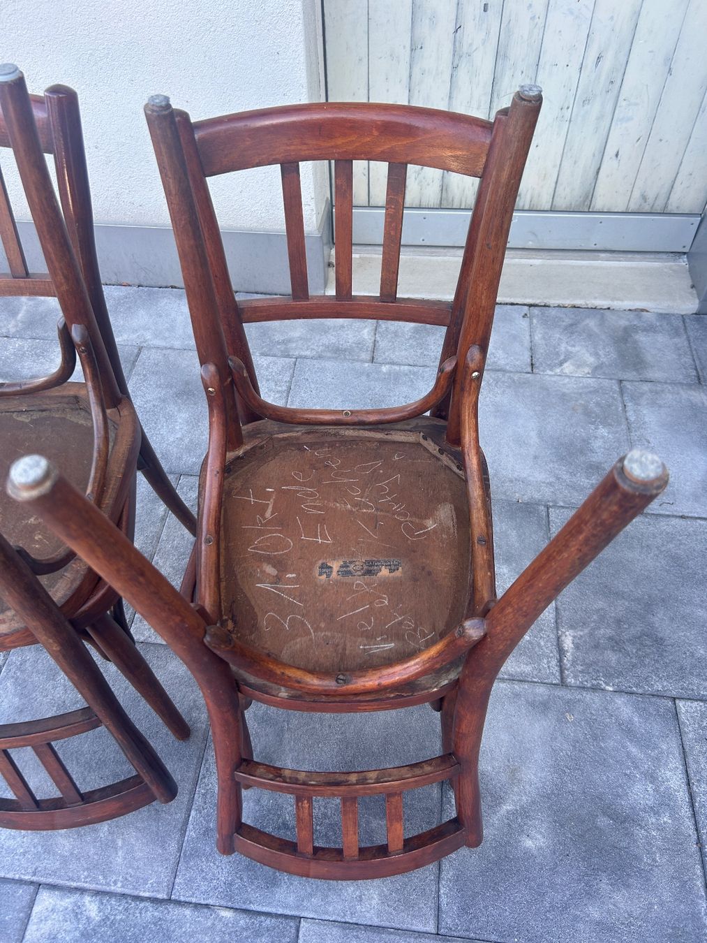 Horgen Glarus Sedie: 4 Vintage Bistrostühle, Horger Glarus – Usato da Kehrsiten venduto da fot_55m5 1