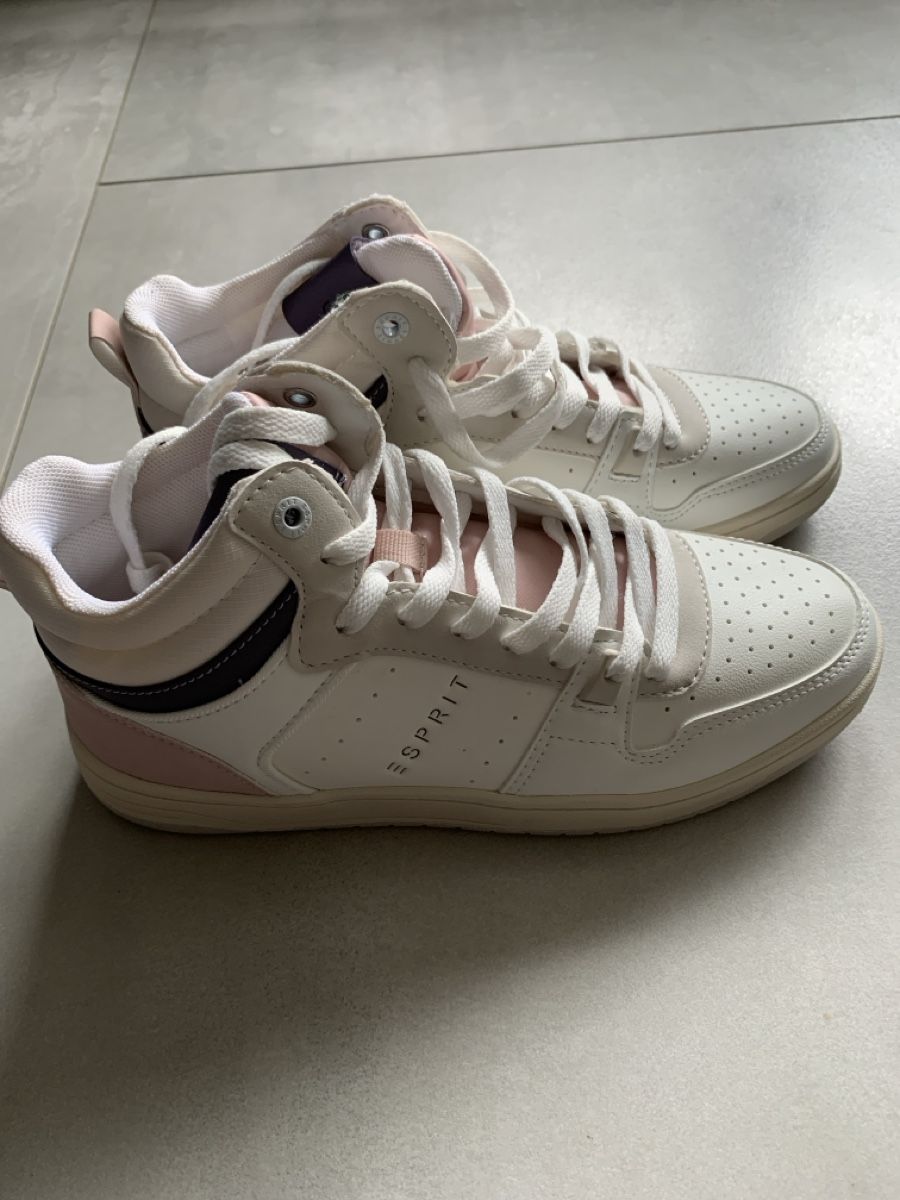 Esprit Chaussures femmes: Esprit Sneaker Weiss/Rosa, Gr. 38 – Neuf (Voir description) à Zuzwil SG par Ibohaus 1