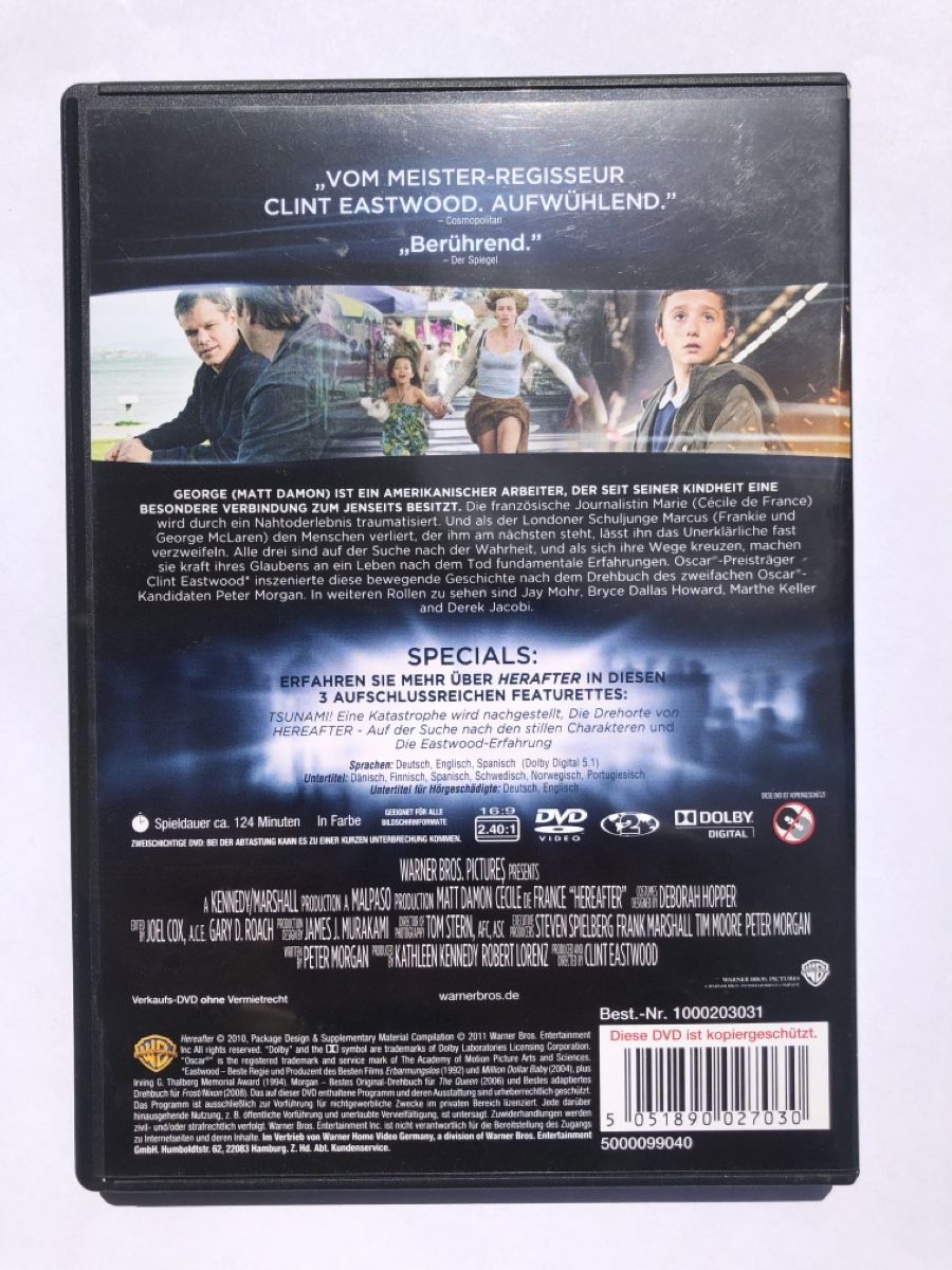 Tous les DVDs: DVD Hereafter - Das Leben danach – D'occasion à Langenthal par J_L49 1