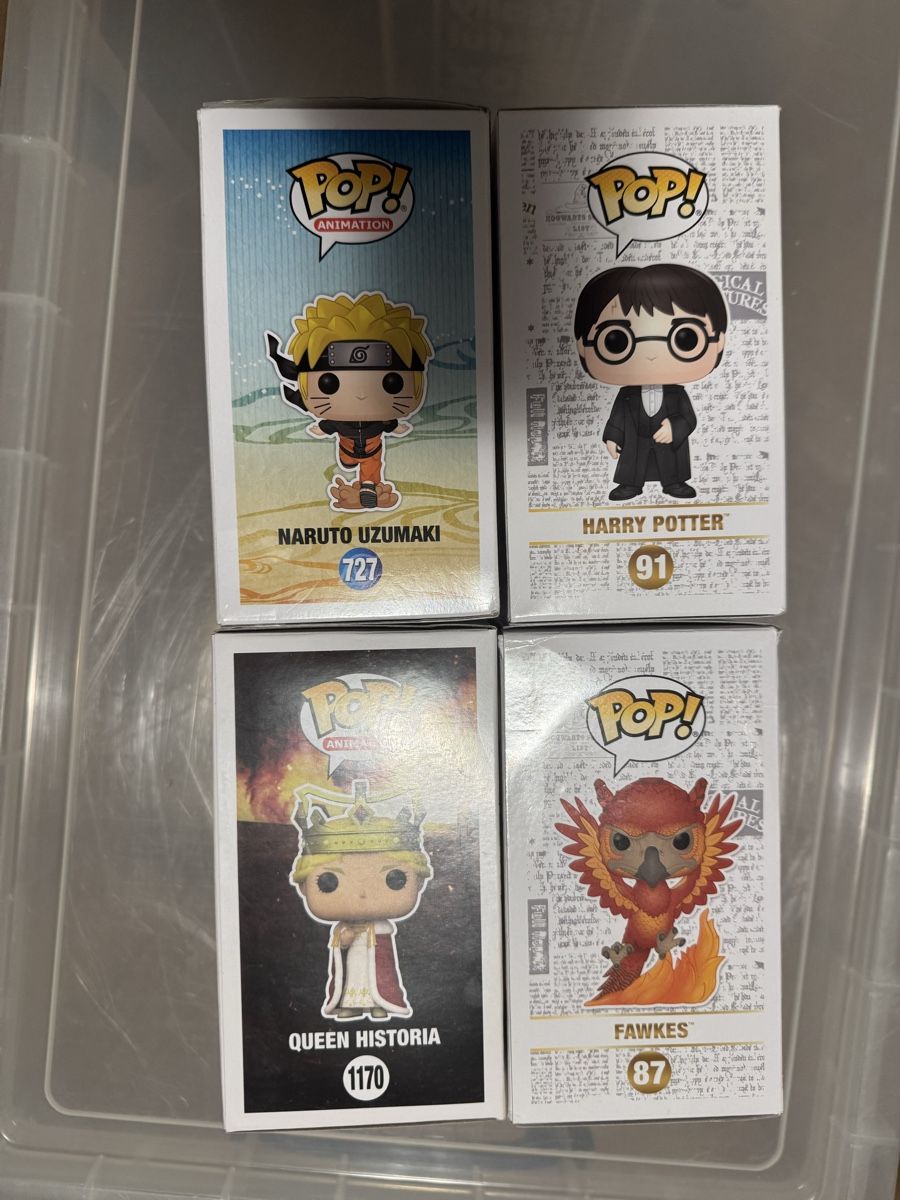 Funko Statuette: Funko Pop Bundle: Harry Potter, Naruto, Attack on Titan! – Nuovo (secondo la descrizione) da Zug venduto da axx3l 1