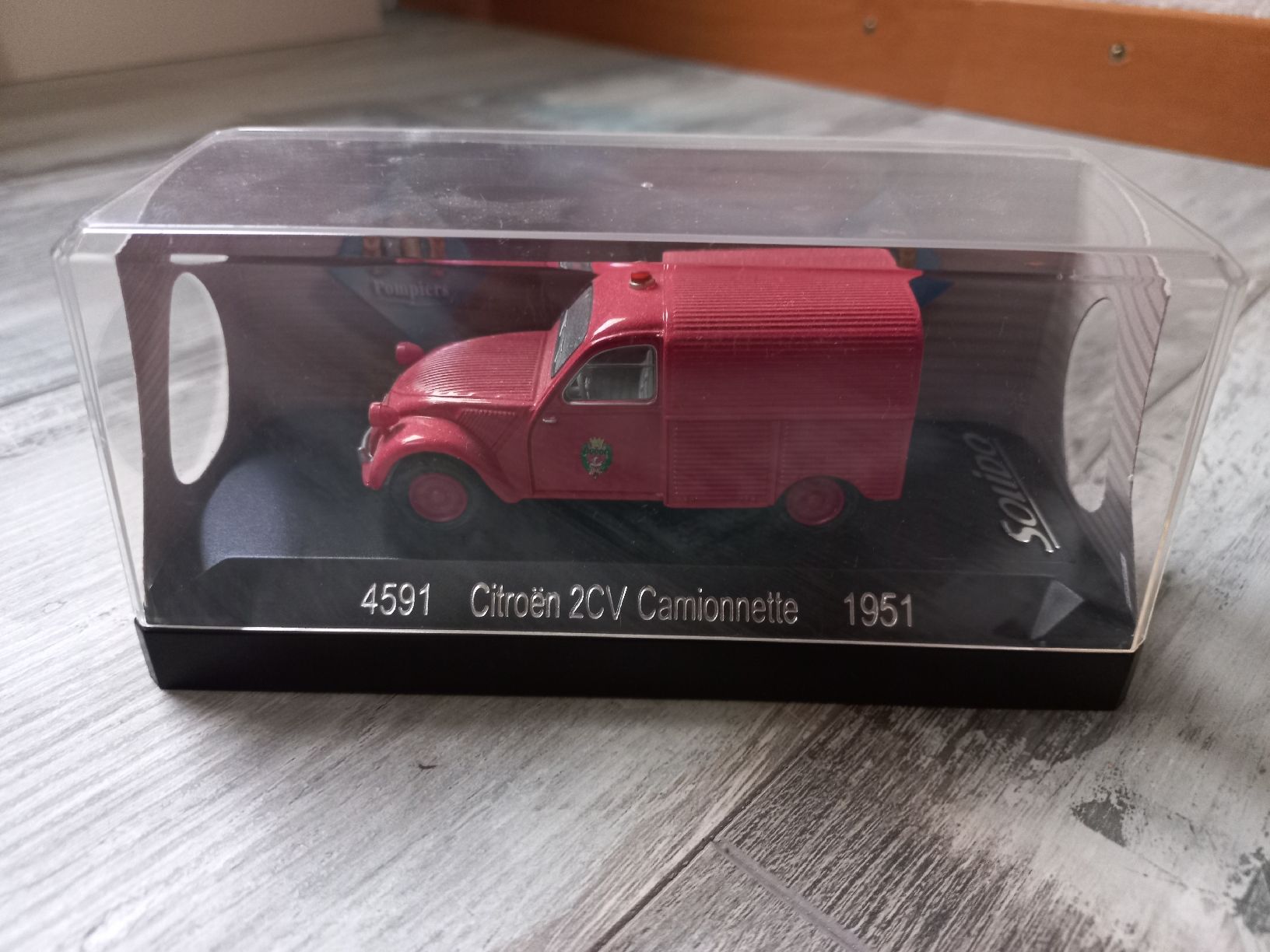 Solido Modellini d'auto: Citroën 2CV camionnette pompier 1/43 Solido – Usato da Attalens venduto da remy_s00