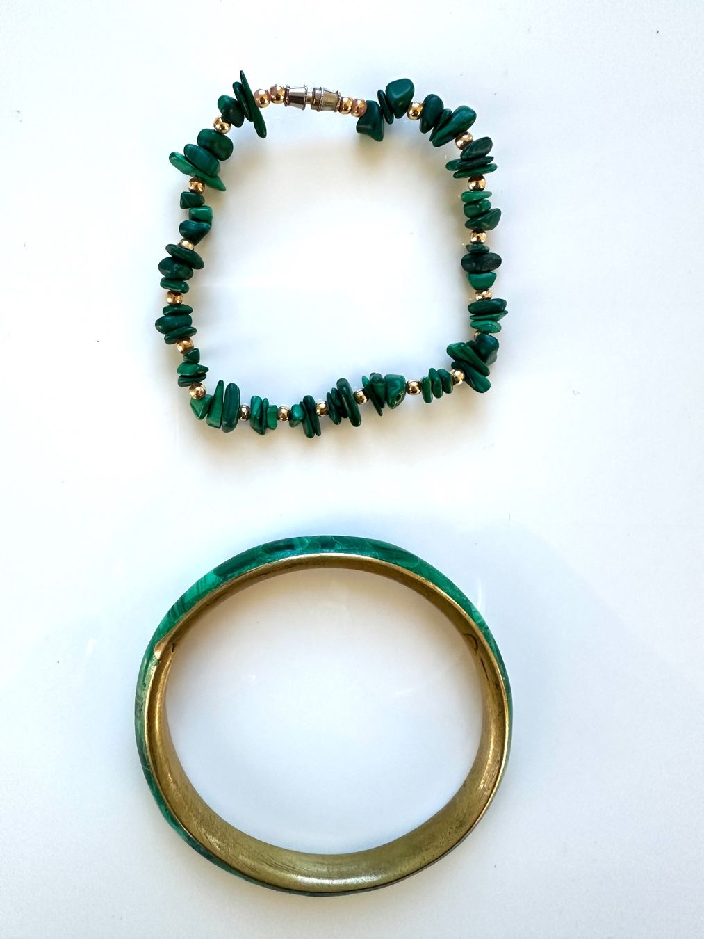 Altri gioielli: Schmuck-Set aus Malachit und Hämatit – Usato da Gebertingen venduto da poolsue 3