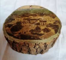 Holz - alte Holzdose mit schönem Fotodruck