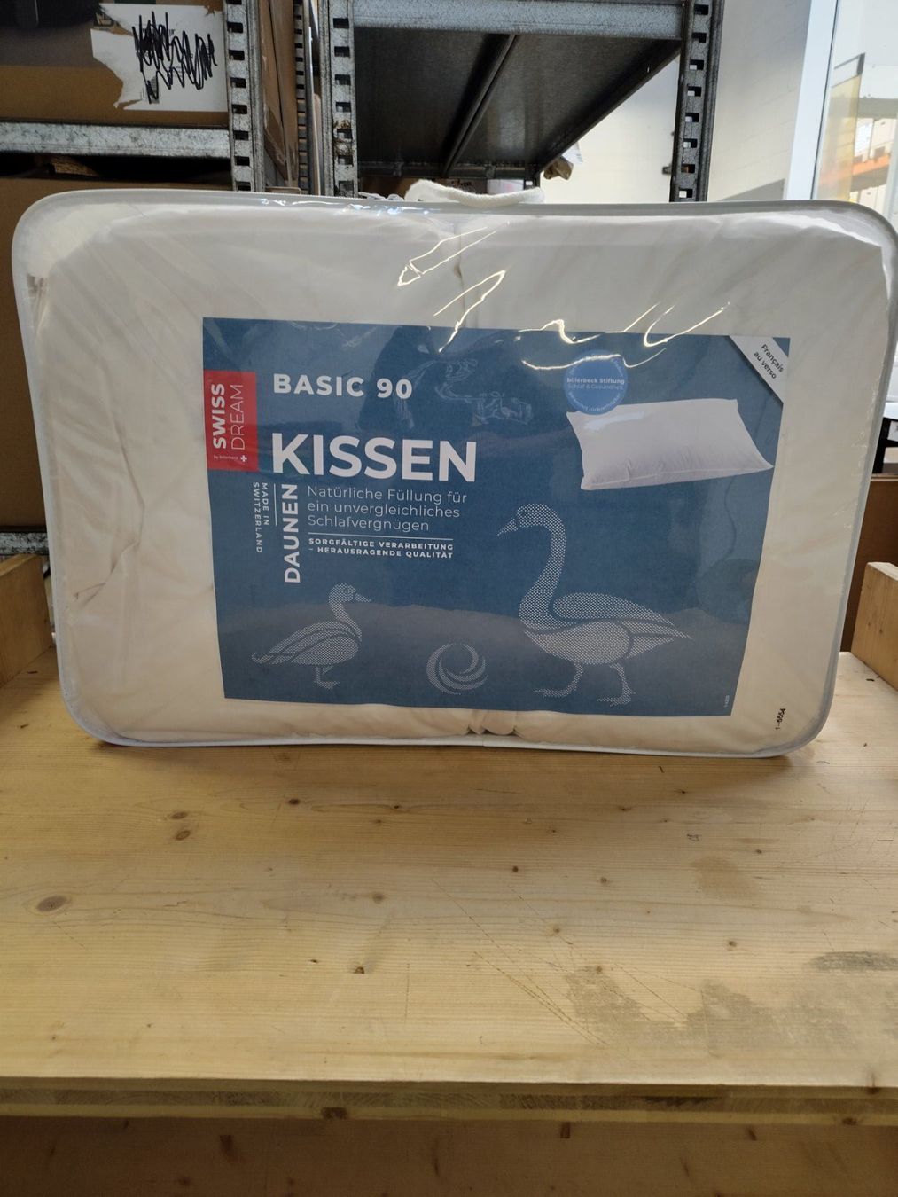Kissen: Billerbeck - Swiss Dream Basic 90 - Daunen – Neu und originalverpackt aus Dällikon von Retouren_Resale