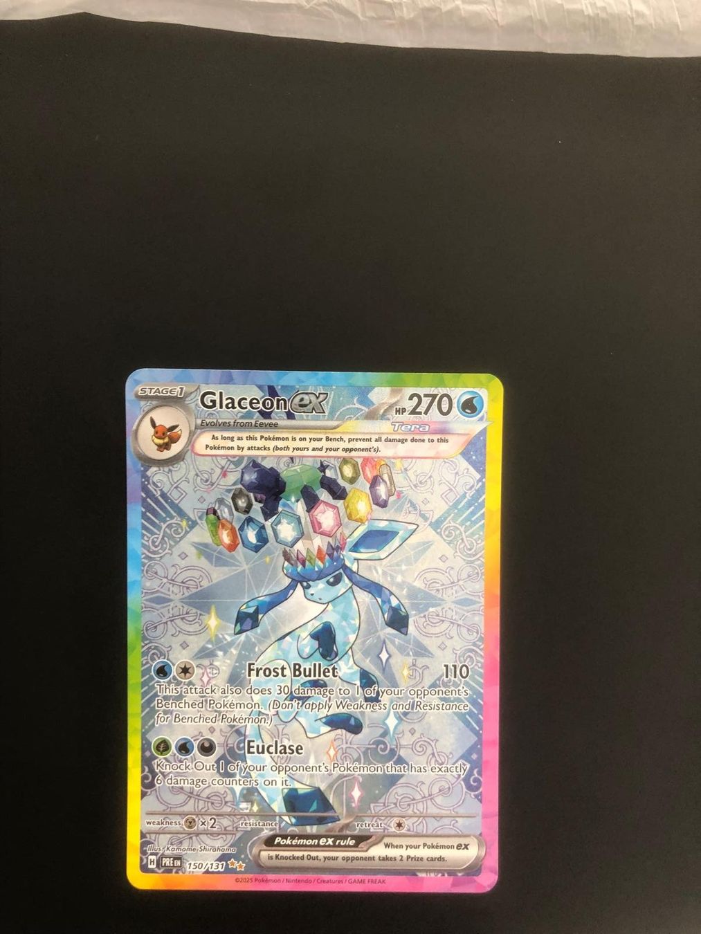 Pokémon Carte collezionabili: Glaceon EX 150/131 Prismatic Evolutions EN – Nuovo (secondo la descrizione) da Muralto venduto da ale_8tqr