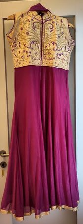 Lange Tunika/Kameez im indischen Stil, mit Dupatta, Gr. M