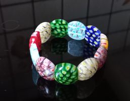 Armband Murano Glas farbig Millefiori 
