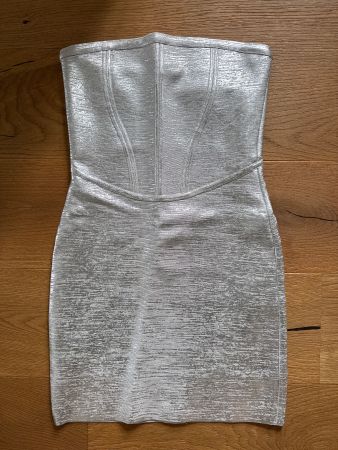 Herve Leger Kleid Grösse S, metallic