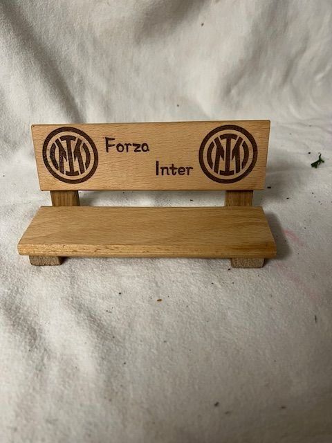 Tutte le decorazioni: Inter Mailand mini Deko Holzbank Tischdeko aus Holz – Nuovo (secondo la descrizione) da Naters venduto da juveman
