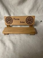 Inter Mailand mini Deko Holzbank Tischdeko aus Holz