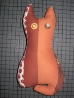 Nadelkissen Katze, Patchwork Handarbeit
