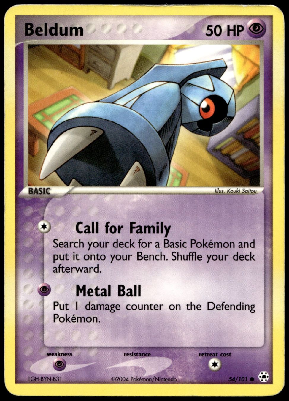 Pokémon Carte collezionabili: Beldum 54/101 Pokémon EX Hidden Legends – Nuovo (secondo la descrizione) da Uster venduto da Madame_Cards
