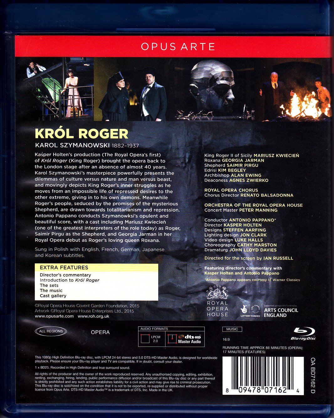 Tutti i DVDs: Król Roger, Oper: Blu-Ray-Disc – Usato da Rubigen venduto da OPERNFREUND 1
