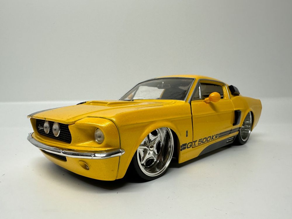Modello Pressofuso Jada Bigtime BTM 1967 Shelby GT500KR - Bianco, Scala 1:24