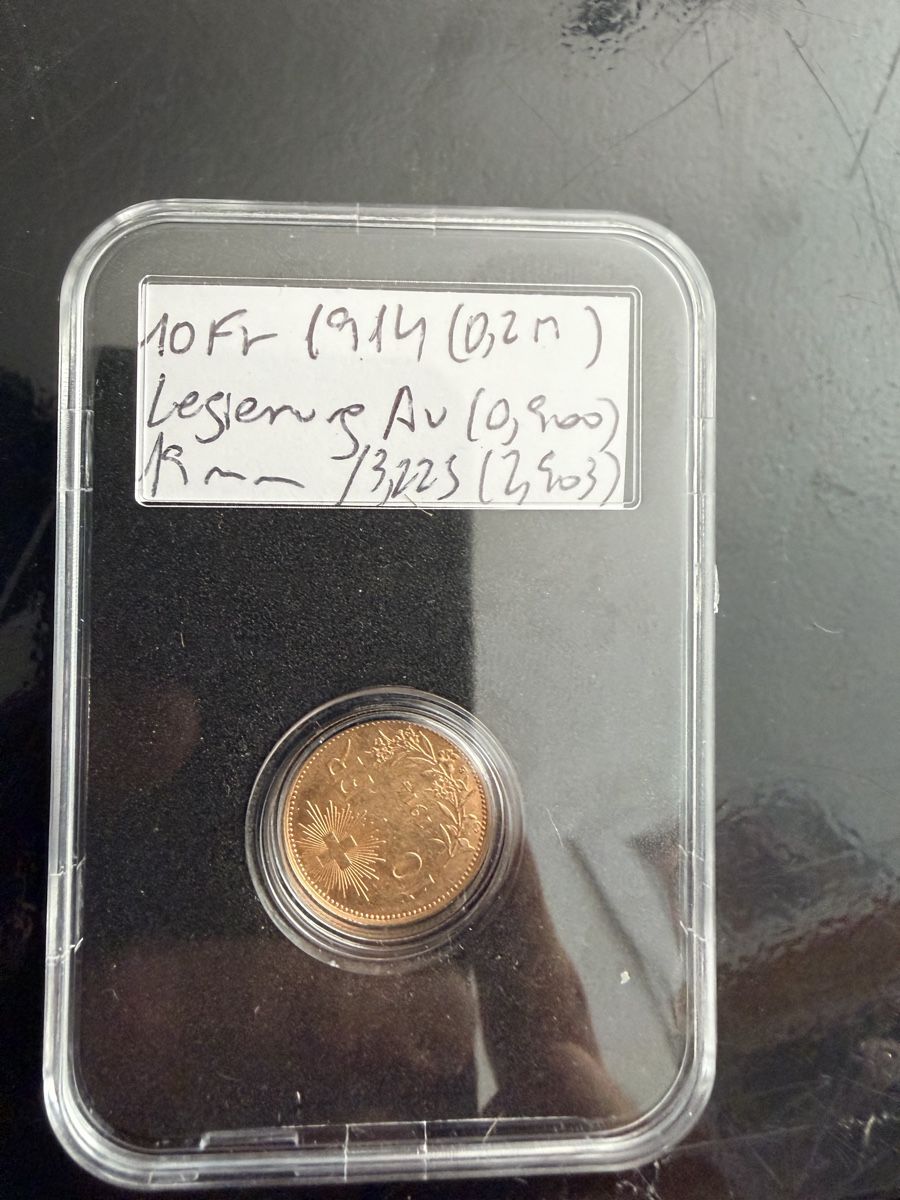 Toutes les monnaies: 10 Franken 1914 Gold – D'occasion à Basel par Muchachoo 2