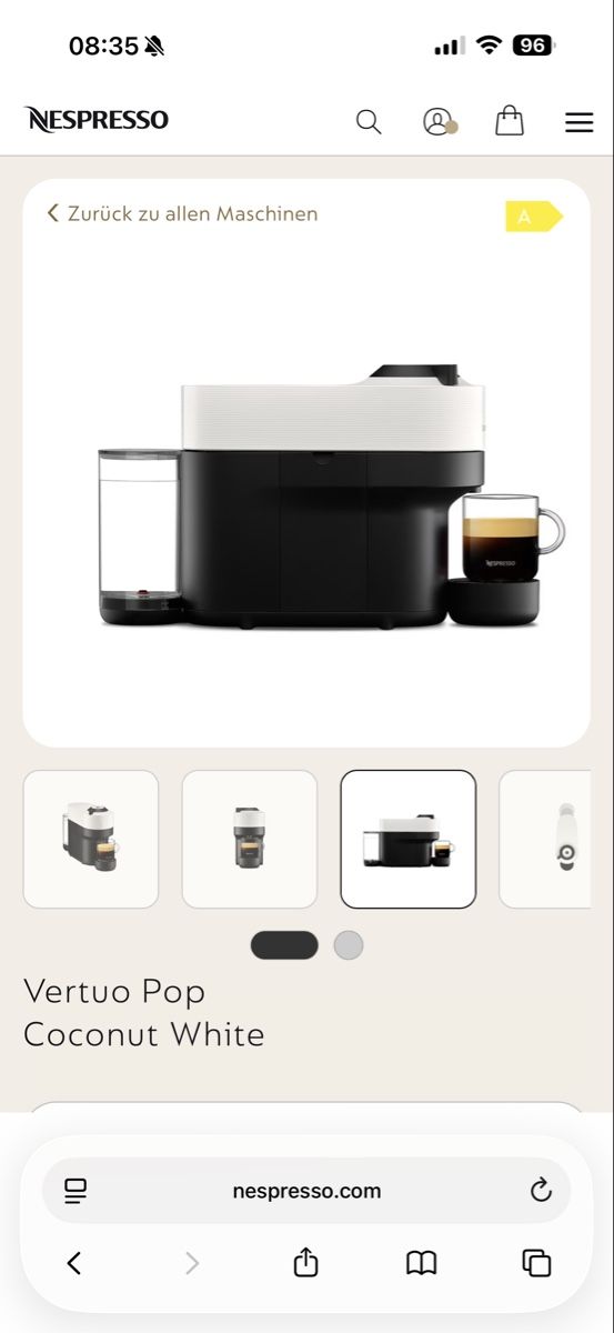 Nespresso Machines à café & Machines à expresso: Nespresso Vertuo Kaffeemaschine – D'occasion à Münchwilen TG par sara0143 2