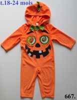 Costume CITROUILLE / KÜRBIS Halloween t. 18-24 mois
