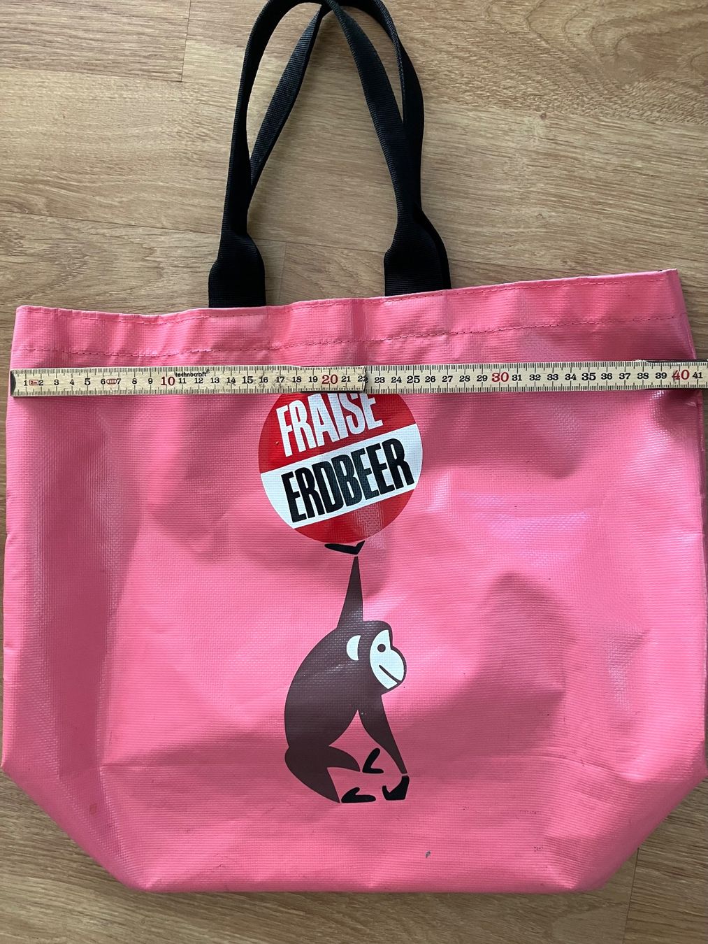 Taschen für Damen: Migros robuste Kult Einkaufstasche erdbeere pink – Gebraucht aus Magden von Anthurium11 2