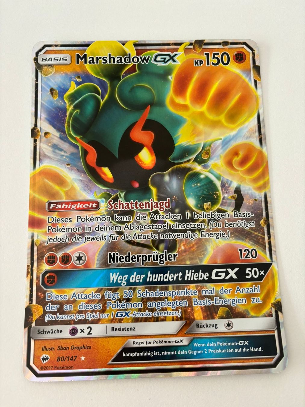 Pokémon Carte collezionabili: Pokemon-Karte Marshadow GX KP 150 – Usato da Herisau venduto da Seyashop1