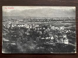 AU SG (RHEINTAL) Ortsansicht, Feldpost, 1918