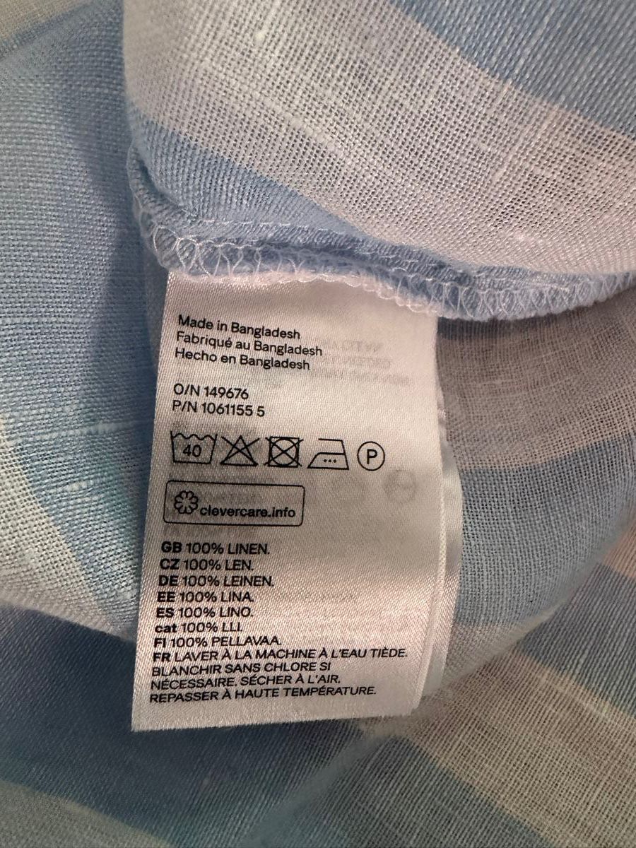 H&M Camicie: H&M Leinenhemd Gr L gestreift Sommerhemd – Nuovo e nell'imballaggio originale da Matten b. Interl venduto da Kings-Fashion 6
