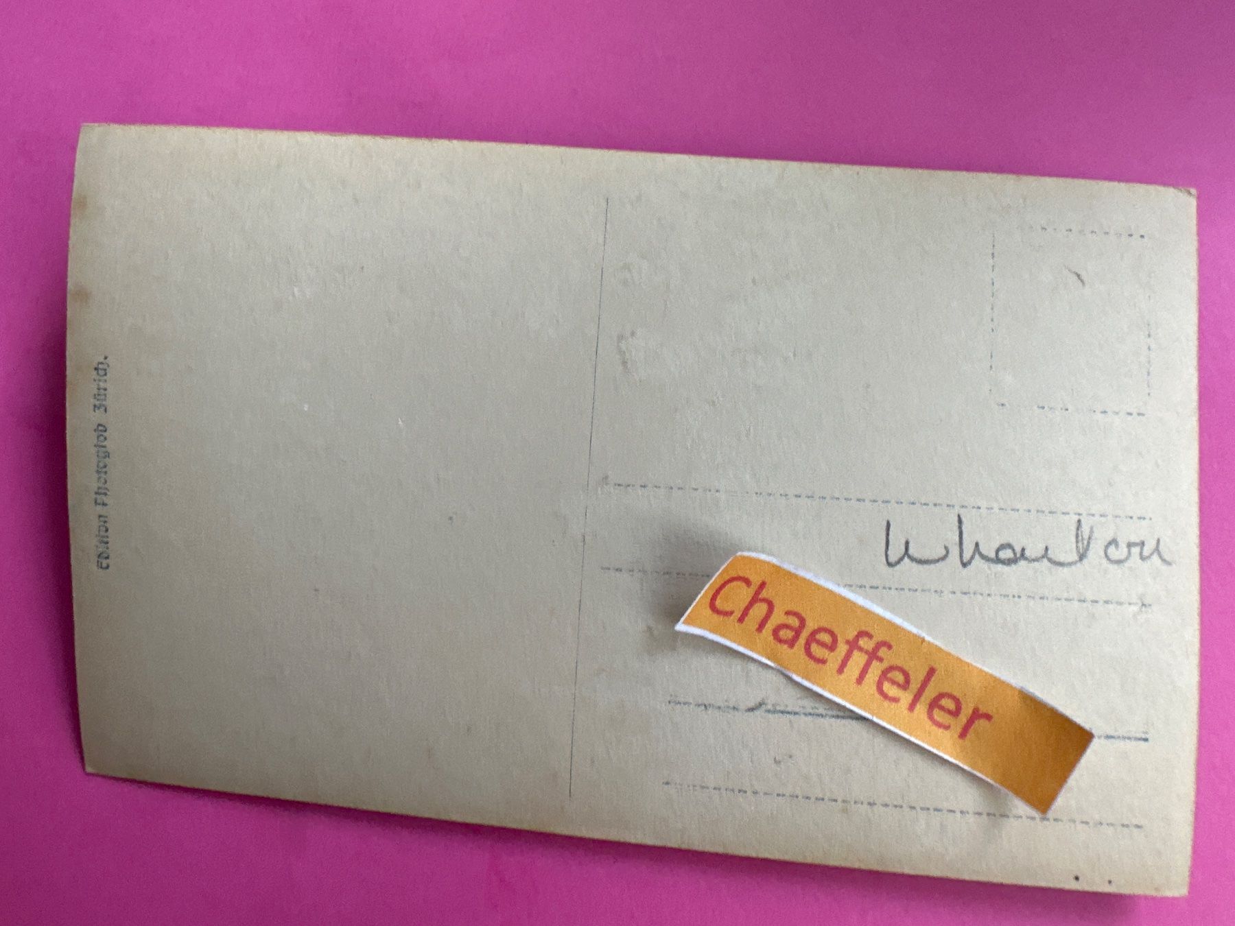 Ansichtskarten: Lauterbrunnen, Staubbach – Gebraucht aus Zürich von Chaeffeler 1