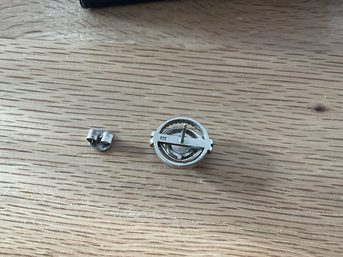 Orecchini pendenti & Orecchini a lobo: Opal Ohrstecker 925 Silber - Neuwertig! – Nuovo (secondo la descrizione) da Buchs ZH venduto da Automatic007 2