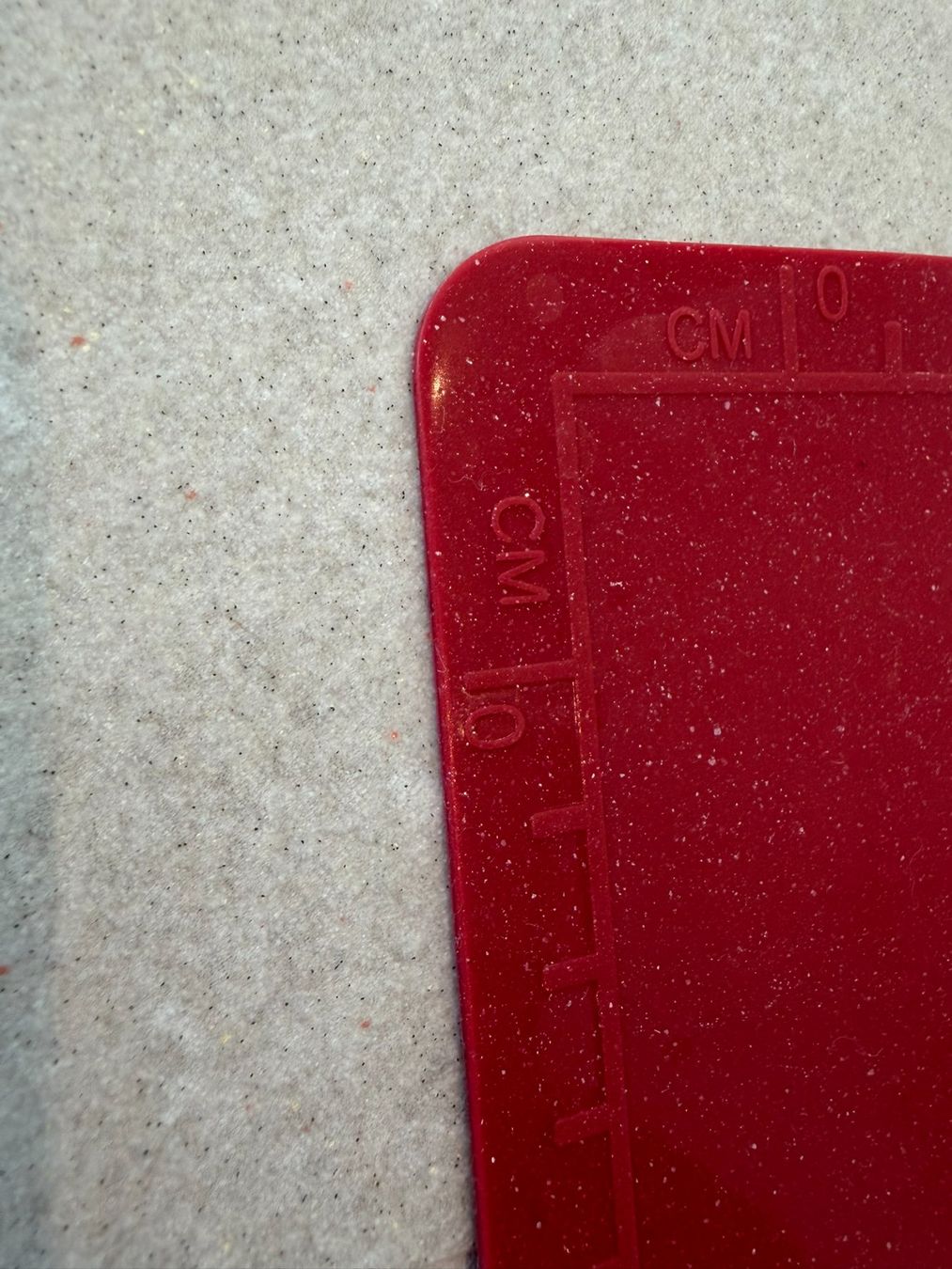 Elettrodomestici da cucina: Silikon-Backmatte rot mit Massskala (32.5cm) – Usato da Aarau Rohr venduto da HappyKoala 2