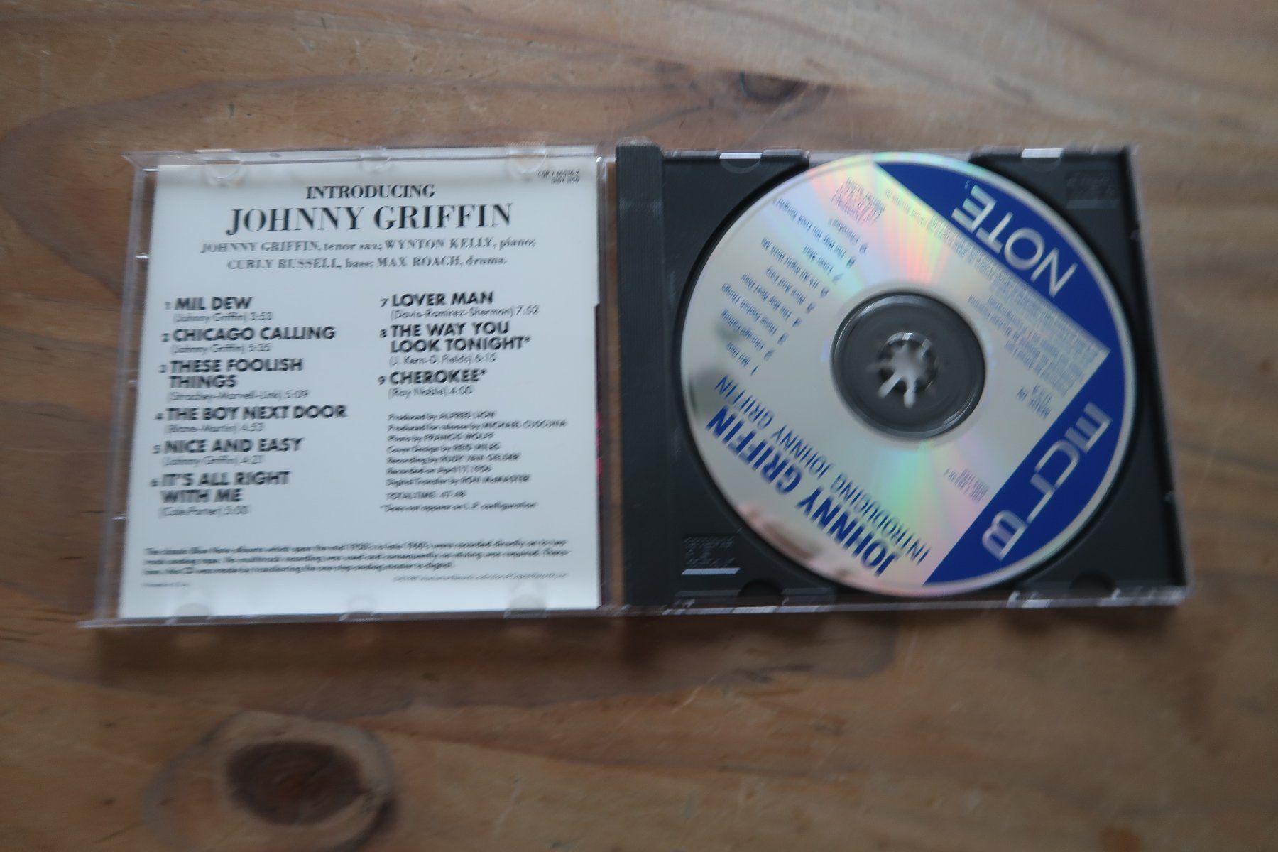 CD: JOHNNY GRIFFIN - INTRODUCING - CD – Usato da Basel venduto da Patiscat 3