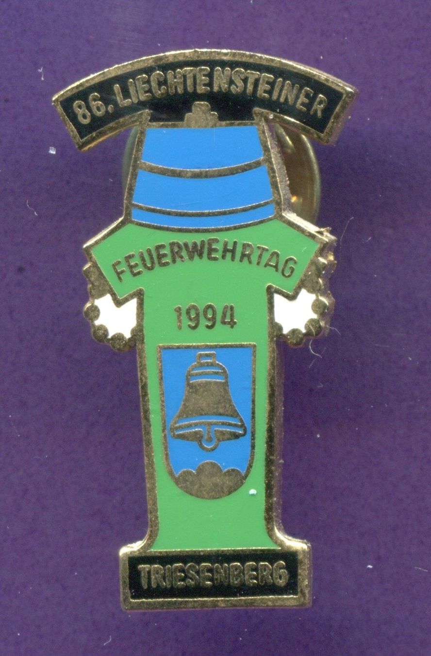 Plaketten & Abzeichen: Feuerwehrtag 1994  TRIESENBERG – Gebraucht aus Winterthur von Sammleroase