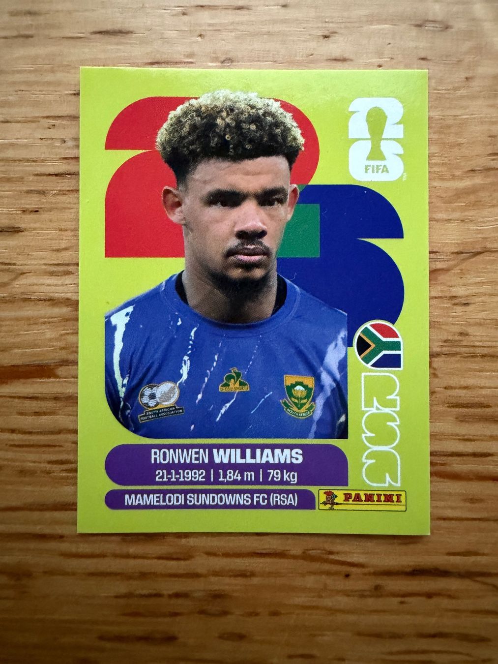 Panini Carte collezionabili: Panini RSA 2 Ronwen Williams – Nuovo (secondo la descrizione) da Zürich venduto da bel5