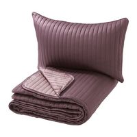 IKEA KARIT Bettüberwurf mit 2 Kissenbezüge (violett)