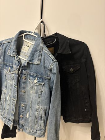Jeansjacke-Set für den Übergang: sehr guter Zustand, Gr. S