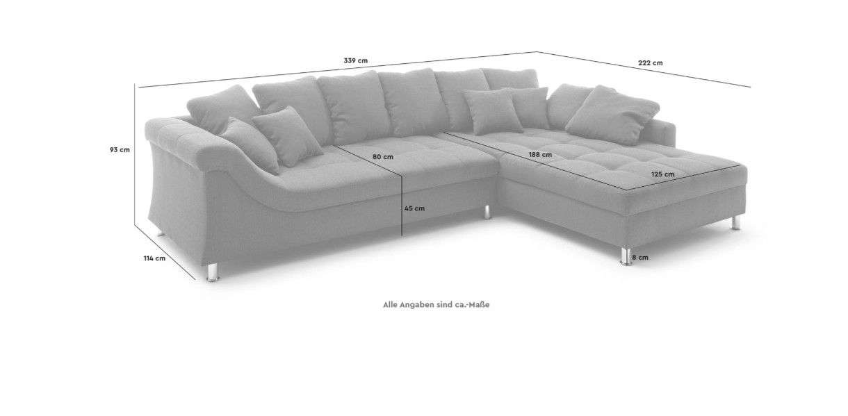 Divani: ECKSOFA Couch Np 1799.- – Usato da Dürnten venduto da Barrybande 2